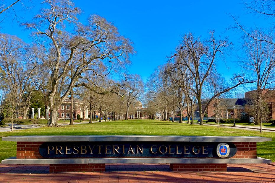 PC Sign | President's List for the Fall 2019 Semester | Presbyterian College | Clinton SC