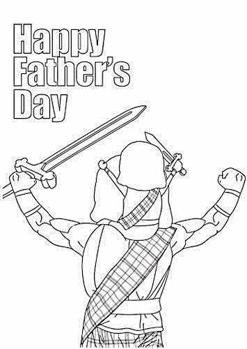 Happy Father's Day Coloring Page | Digital Downloads | Presbyterian College | Clinton SC