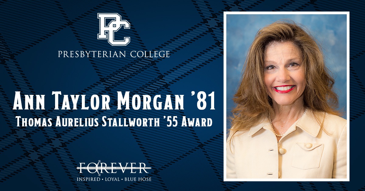Ann Taylor Morgan Presbyterian College Clinton SC Alumni Award