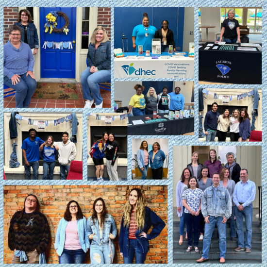 PC faculty, staff, and studentsrecognize Denim Day photo submission