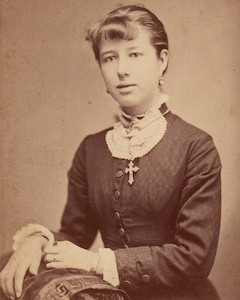 Florence Jacobs, the daughter of Presbyterian College founder William Plumer Jacobs and one of the college's first graduates.