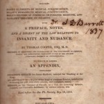 Title page of Tracts on Medical Jurisprudence published in 1819 