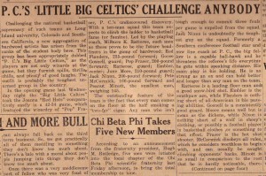 PC's "Little Big Celtics" Challenge Anybody