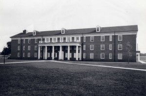 Clinton Hall on the East Plaza of Presbyterian College, c. 1965