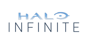 Halo Infinite logo in blue and black colors