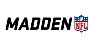 Madden NFL logo in Black, blue and red colors