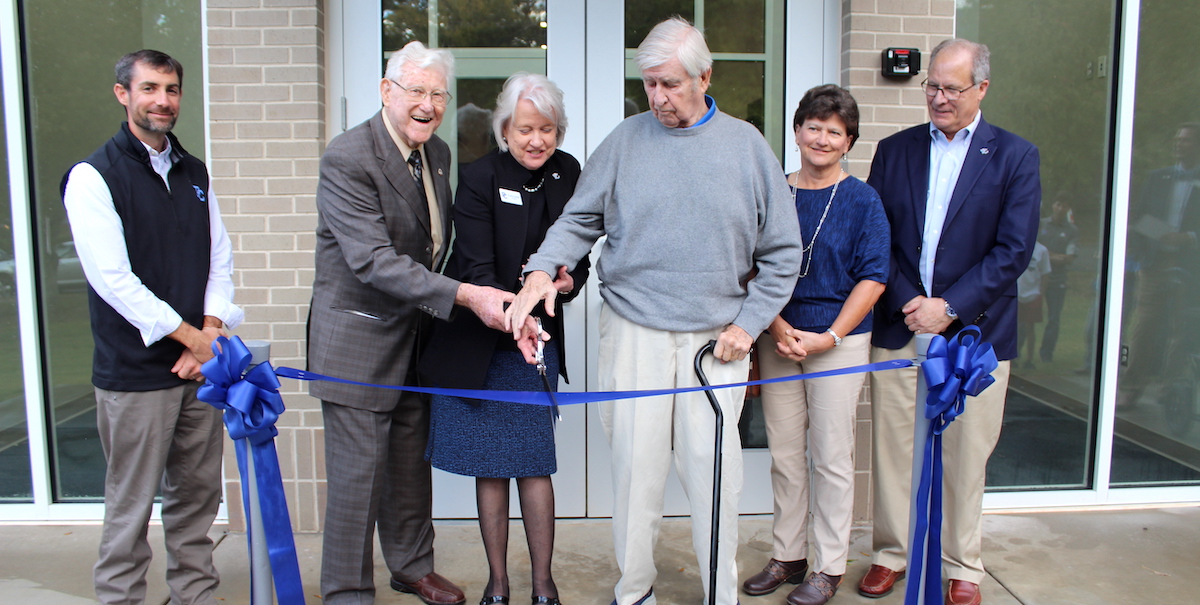 Ribbon cutting ceremony for the McIntosh Athletic Center at PC.