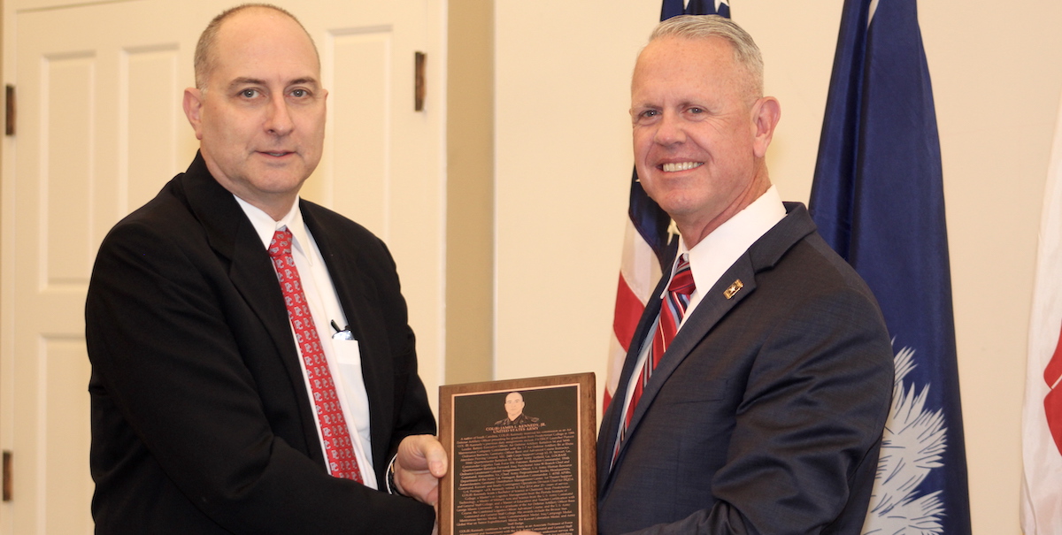 Retired Col. Jim Kennedy with retired Brig. Gen. John Gentry.