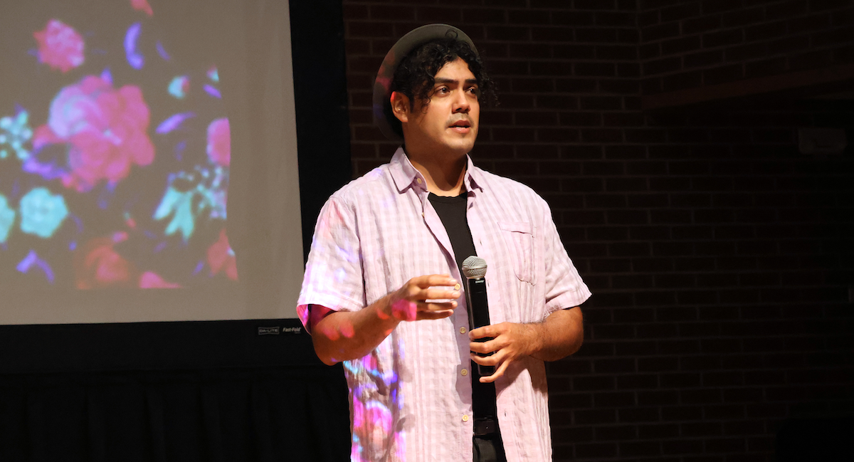 Hispanic activist Saul Flores was this year's guest speaker at Presbyterian College's Hispanic Heritage convocation.