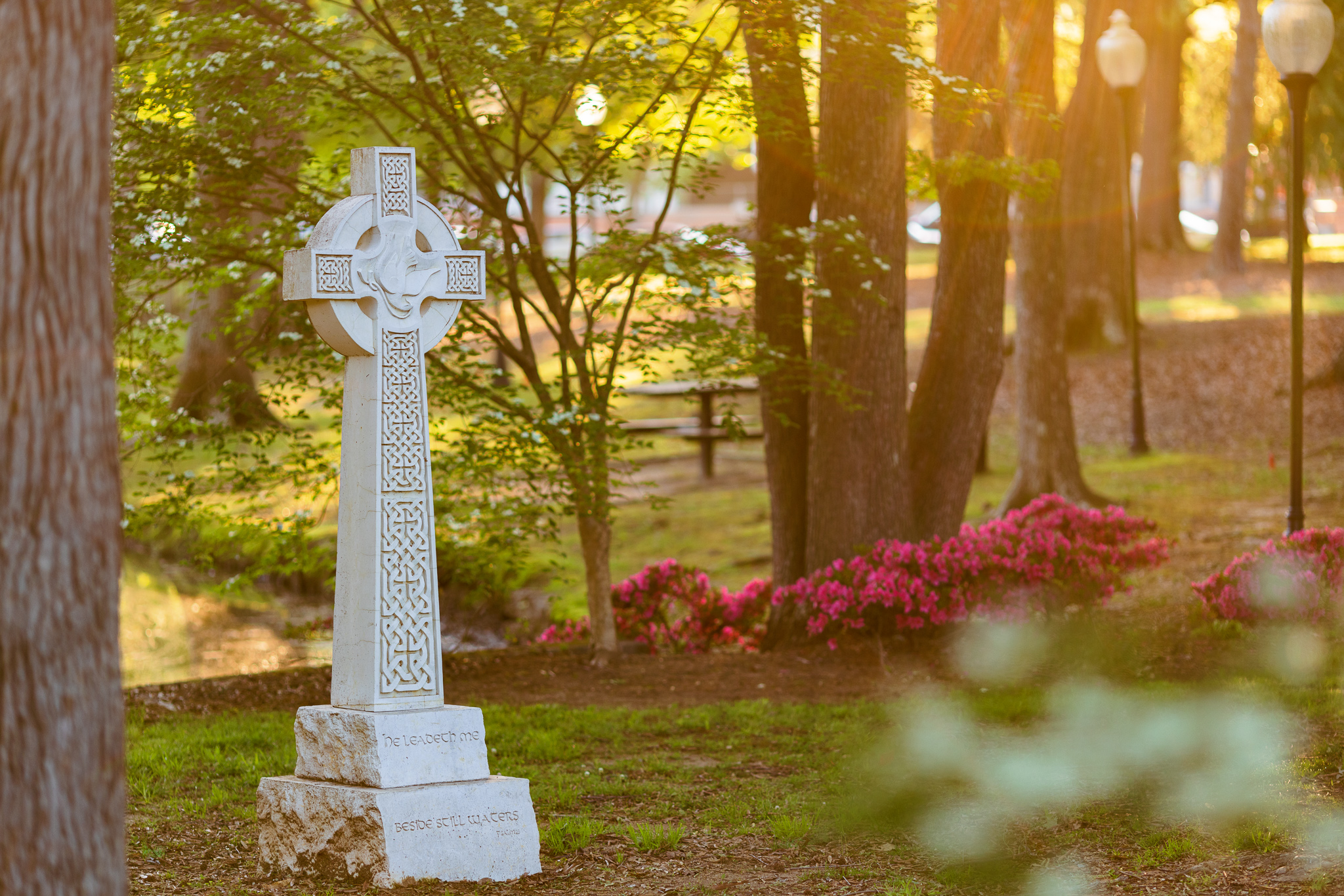 Cross outside at Presbyterian College