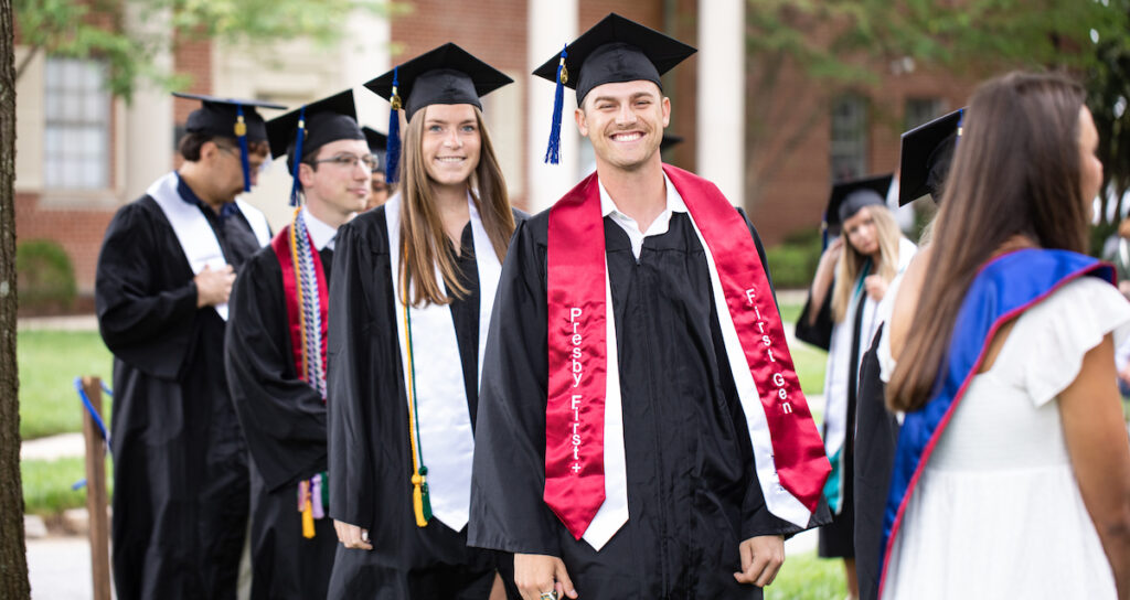 Smiles were in abundance on May 10 as members of the Presbyterian College Class of 2025 graduate on the Vance Plaza.