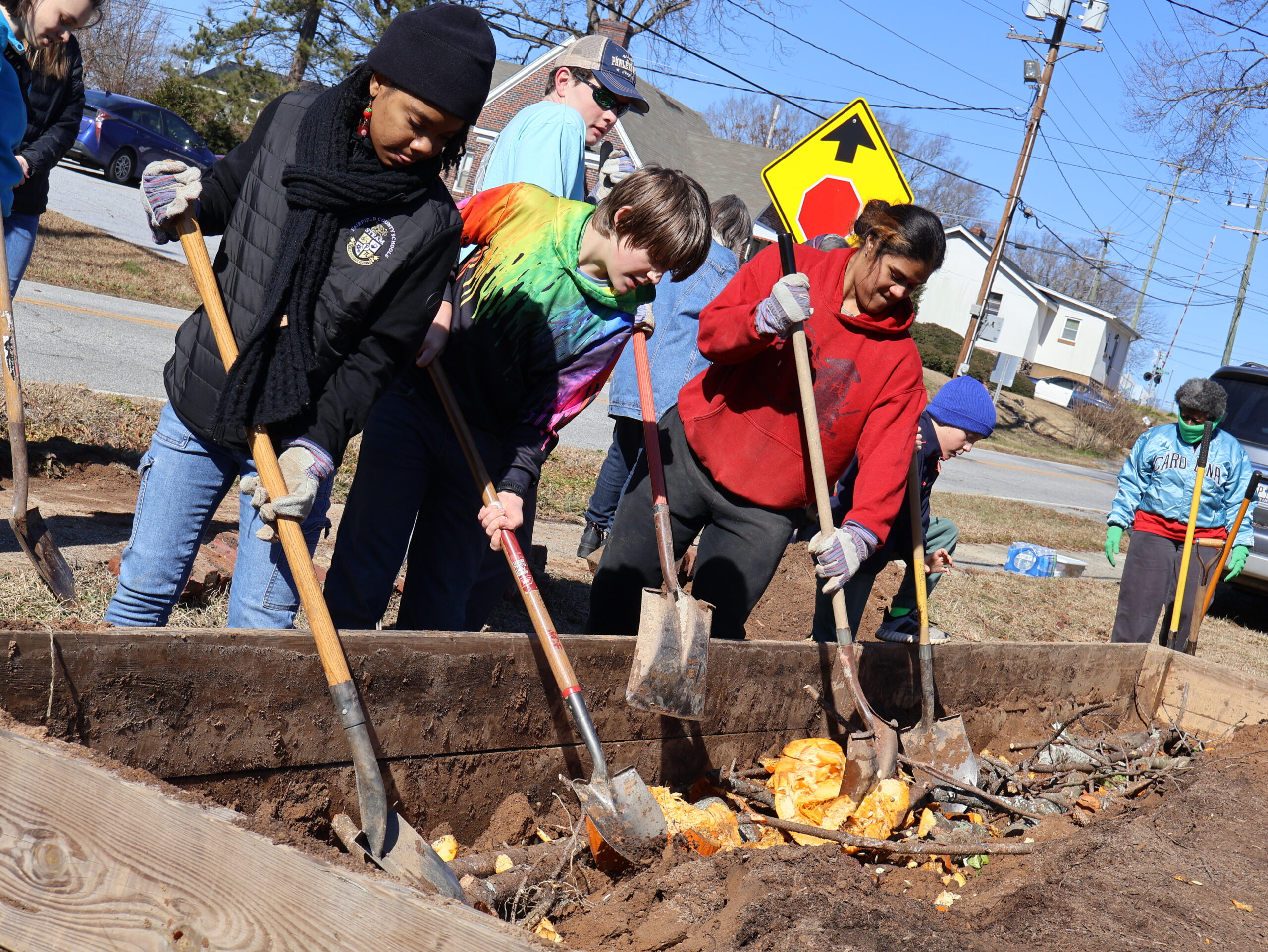 Volunteers at MLK Day of Service Presbyterian College