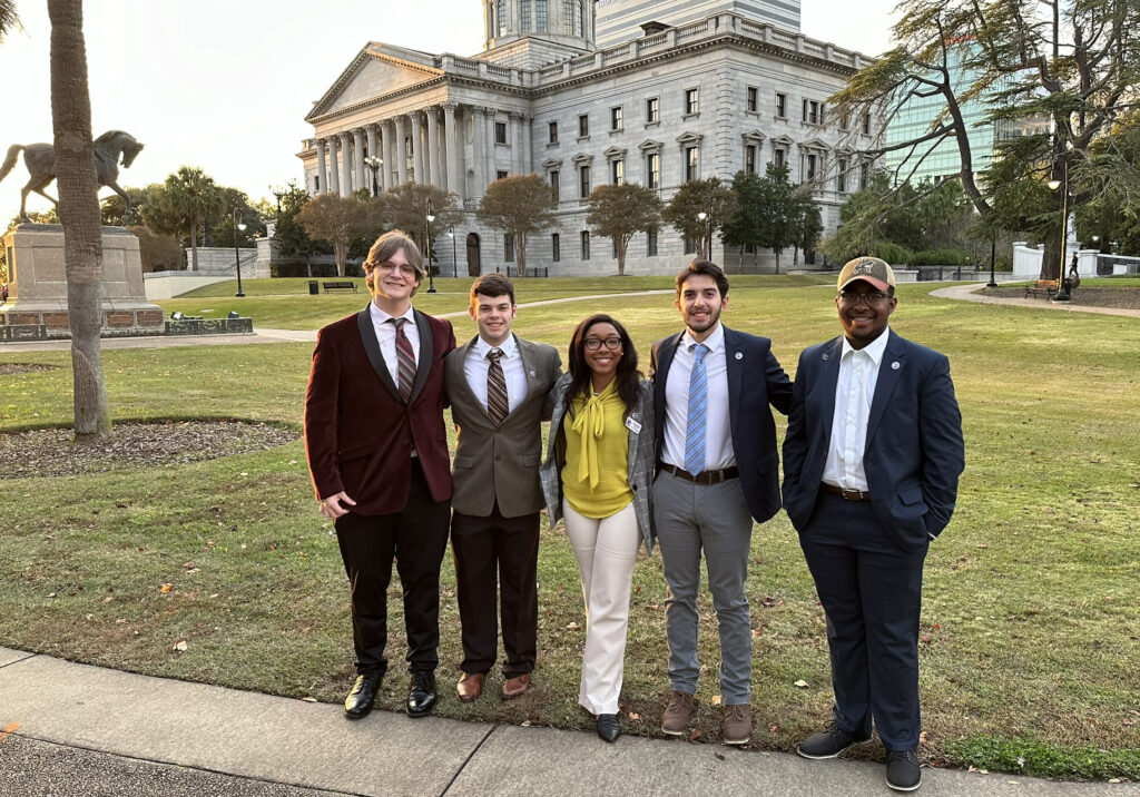 Presbyterian College students at the Model UN conference in Columbia, South Carolina

