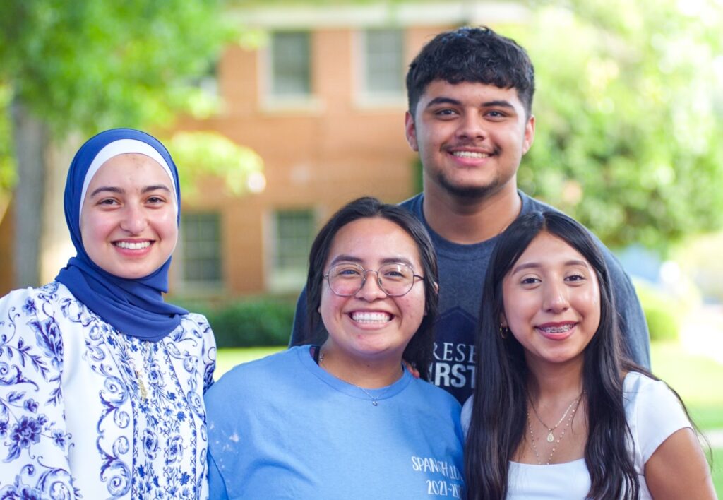 Presbyterian College students smiling