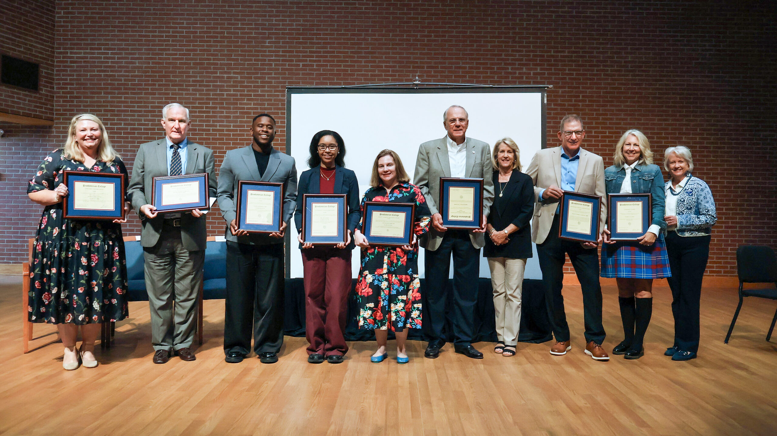 The 2025 Presbyterian College Alumni Awards recipients.