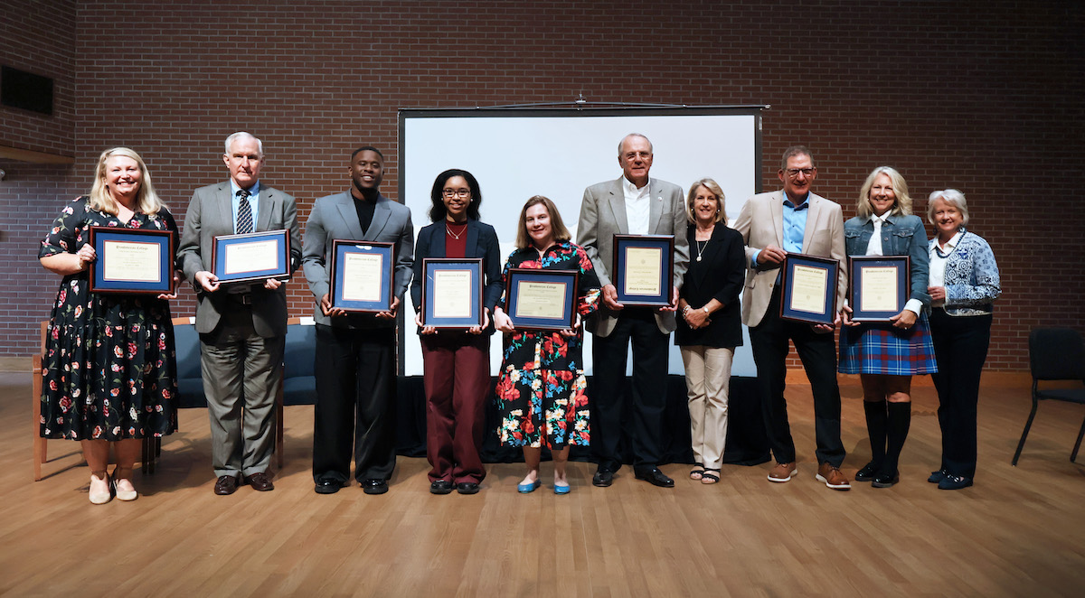 The 2025 Presbyterian College Alumni Awards recipients.