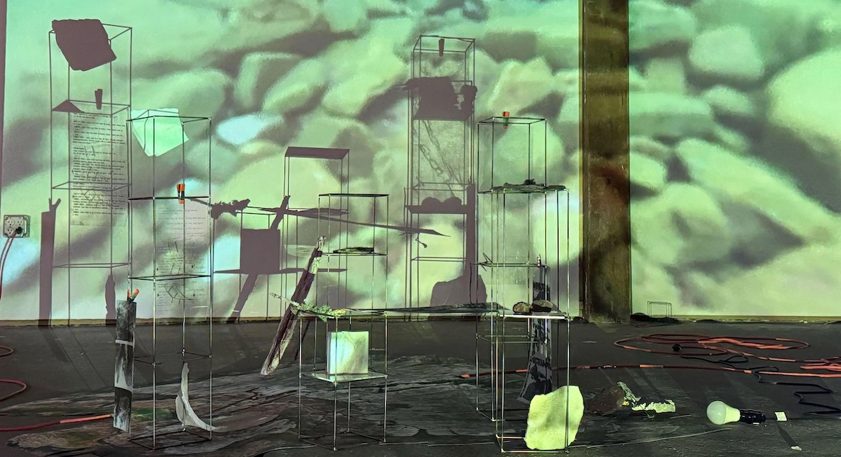 Art from the Limnologies exhibit for the Harper Gallery at Presbyterian College.