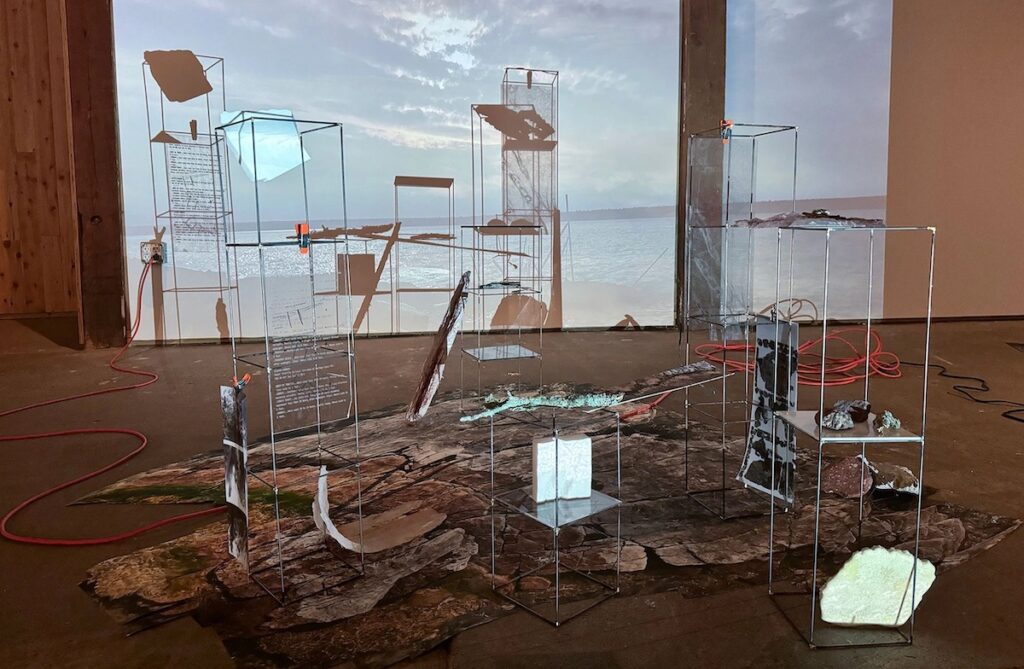 Art from the Limnologies exhibit that will be displayed at Presbyterian College's Harper Gallery.