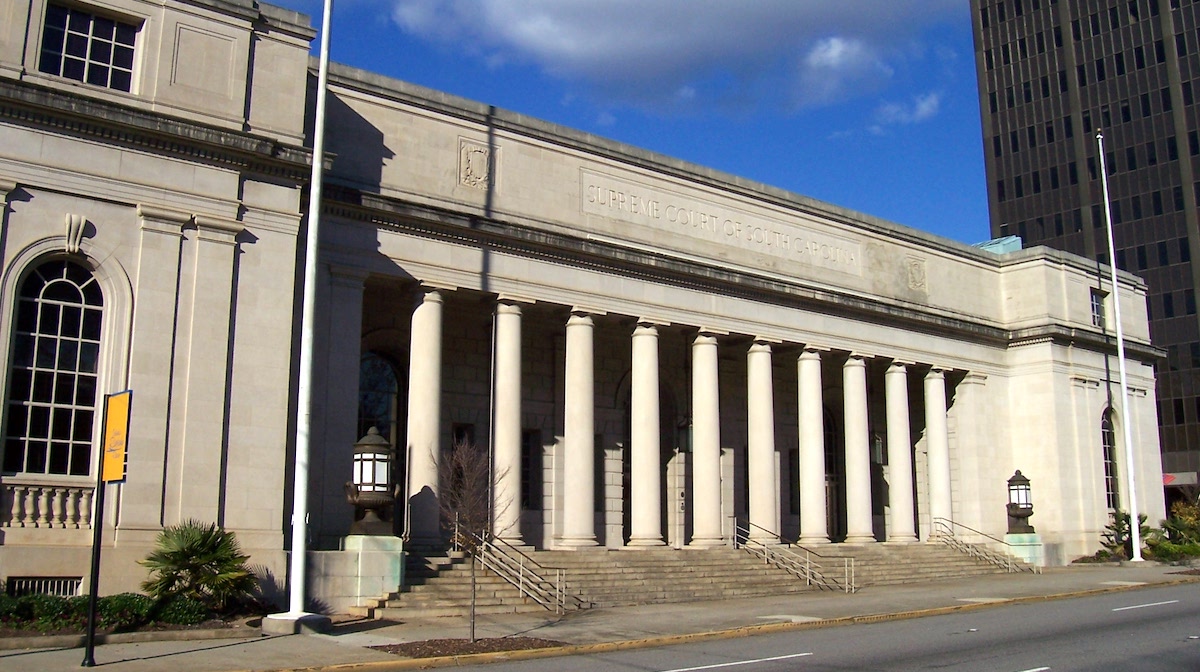 The Supreme Court of South Carolina building in Columbia.