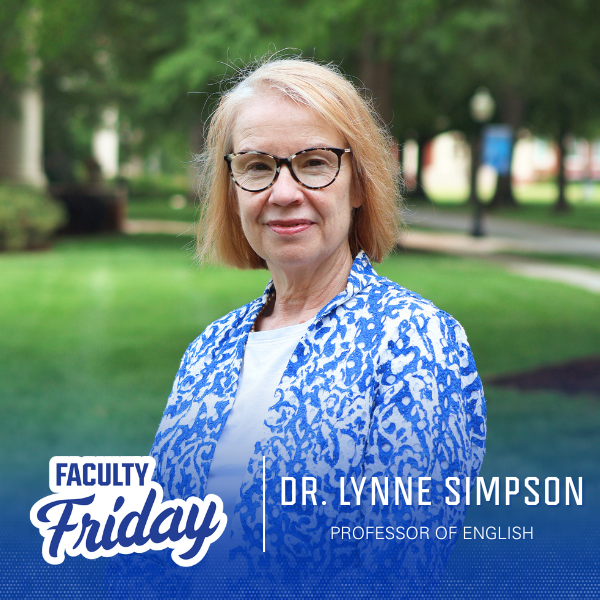 Dr. Lynne Simpson, Professor of English at Presbyterian College.