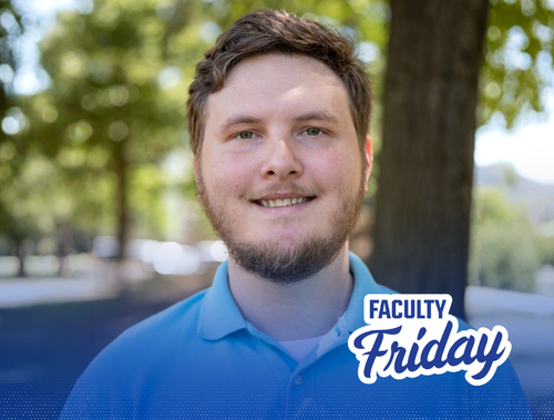 Assistant professor of physics Dr. Clay Wright for Faculty Friday.