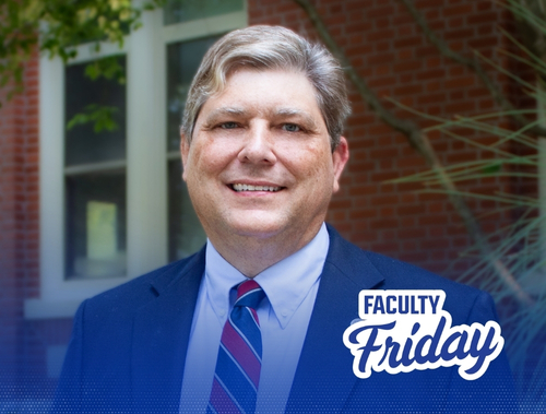 Assistant professor of accounting Scott Barker for Faculty Friday.