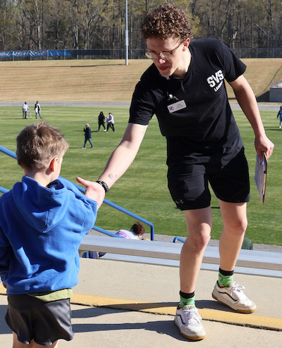 Presbyterian College senior Lyle Jones is the co-director of Student Volunteer Services.
