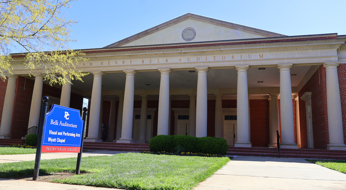 Belk Auditorium at Presbyterian College.