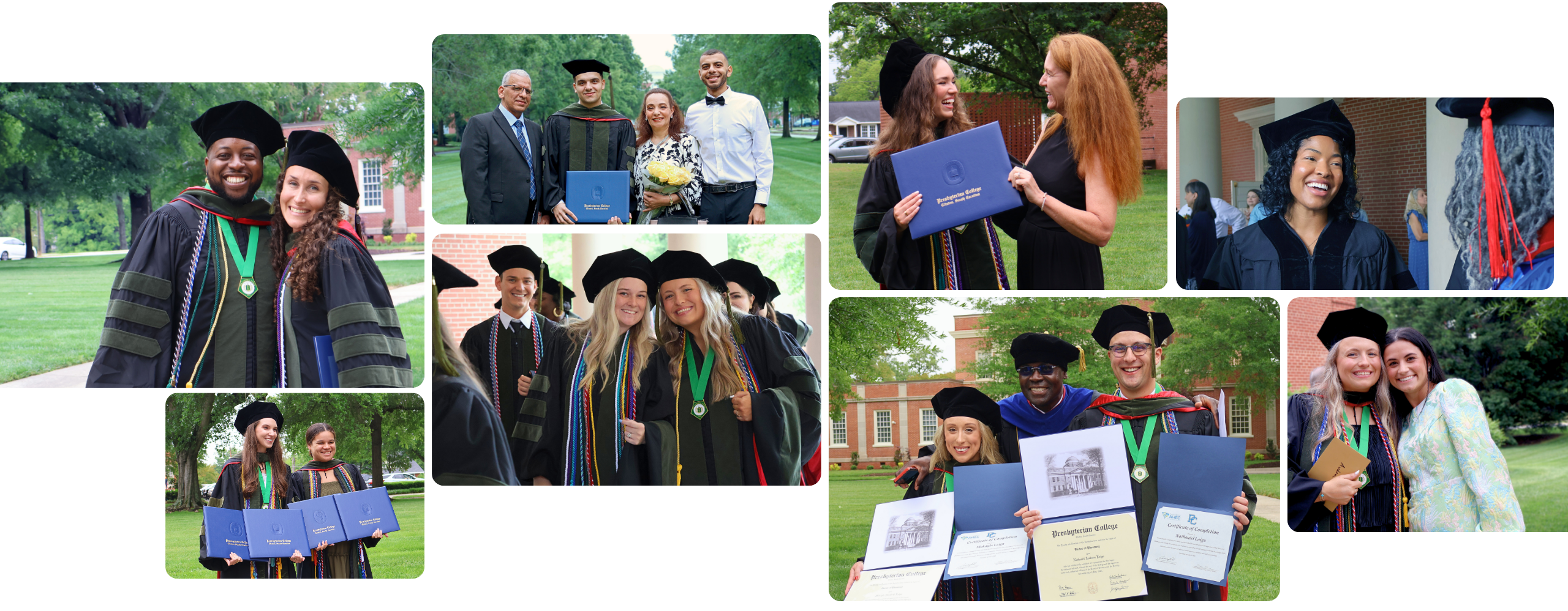 Collage of 2025 Pharmacy Hooding and Commencement Ceremony
