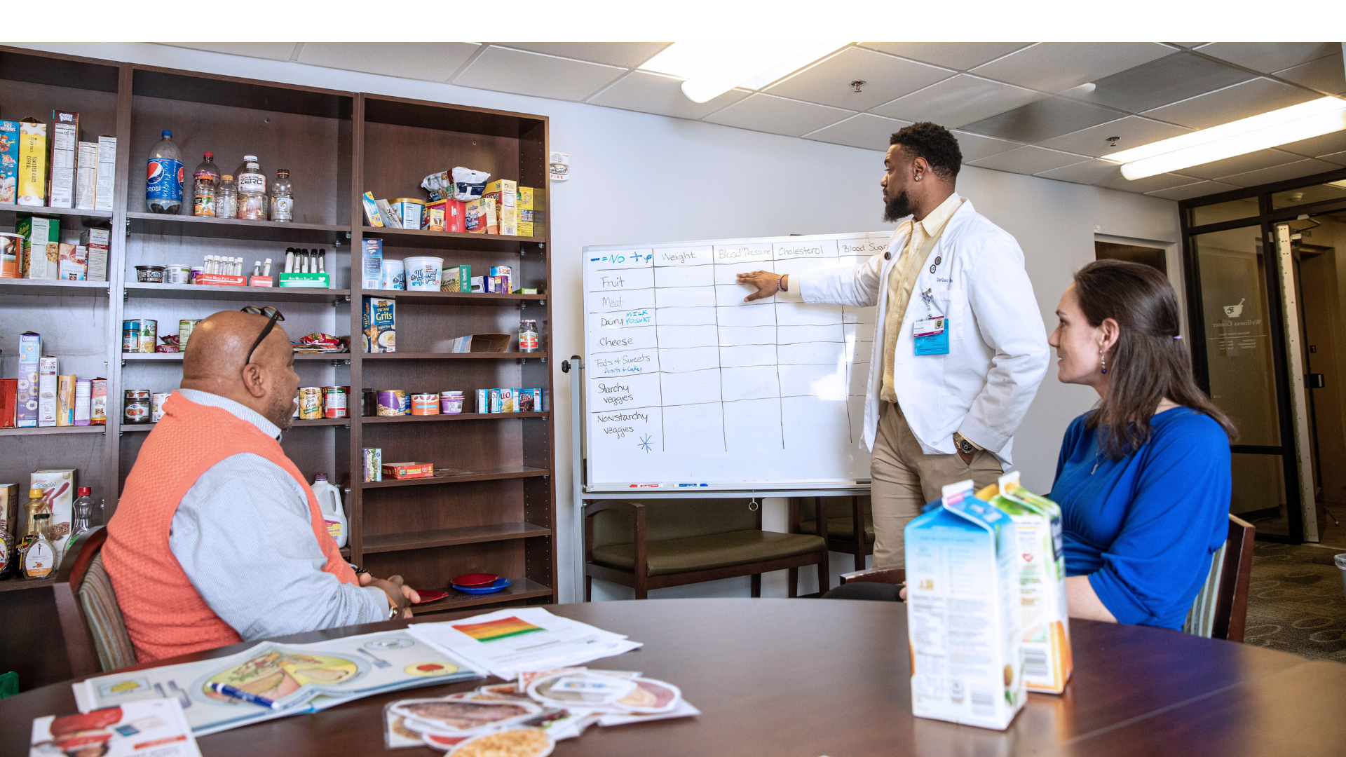 Pharmacy student at the Wellness Center in the School of Pharmacy.