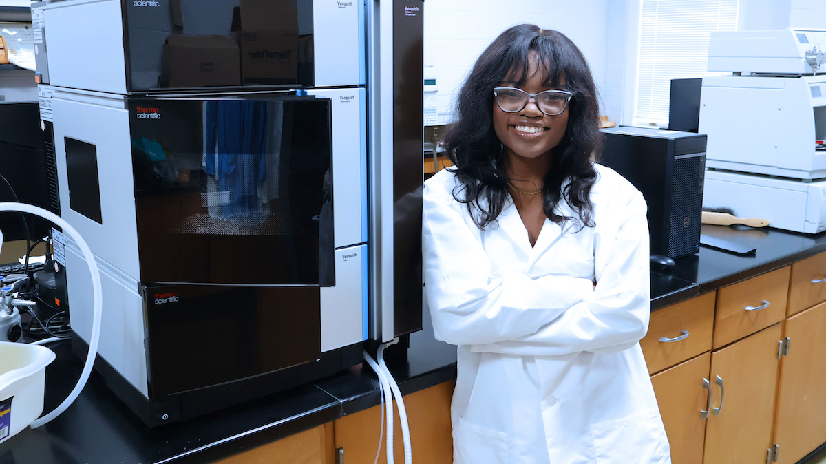 Presbyterian College junior Alana White is a chemistry and biology minor and a 2026 recipient of a prestigious Goldwater Scholarship.