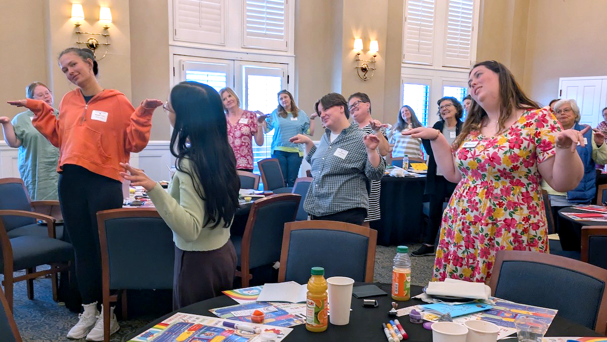 Chadwell Institute participants engaging in a play activity.