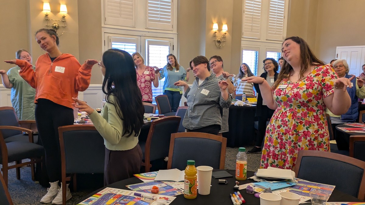 Chadwell Institute participants engaging in a play activity.