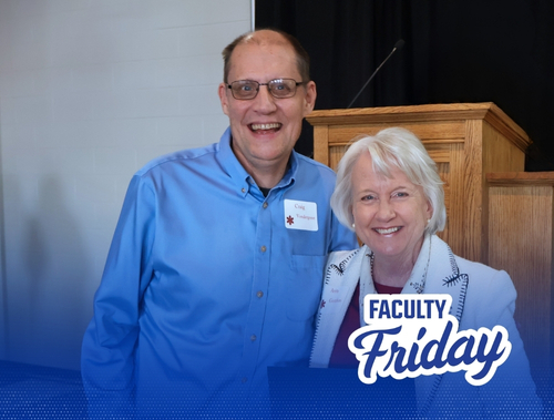 Professor of religion Dr. Craig Vondergeest for Faculty Friday.