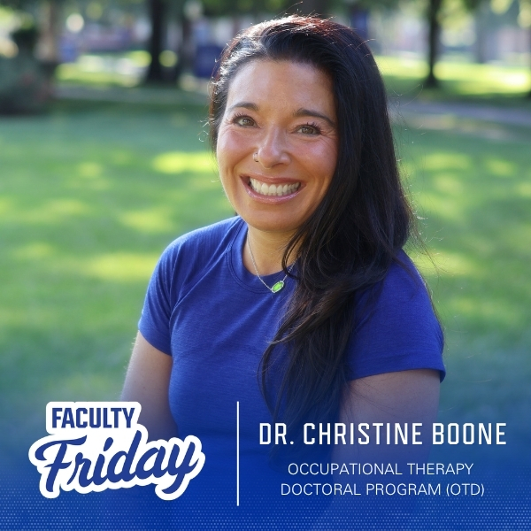 Dr. Christine Boone for Faculty Friday.