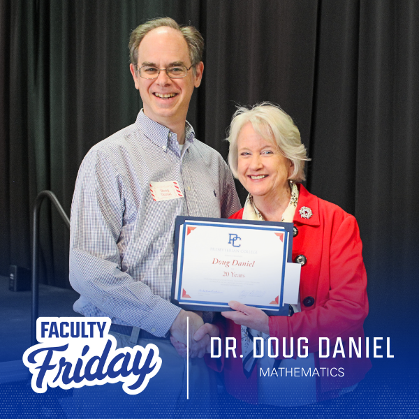 Mathematics professor Dr. Doug Daniel for Faculty Friday.
