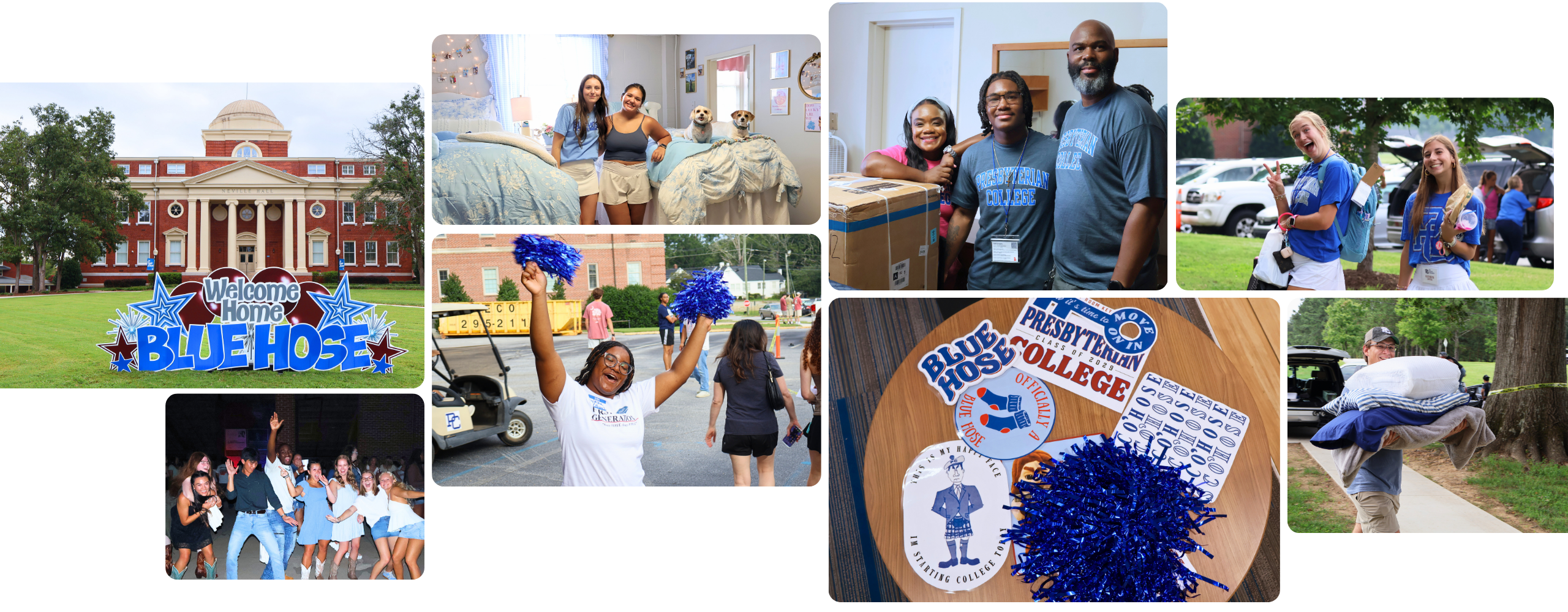 2026 New Student Orientation and Welcome Week Collage at Presbyterian College