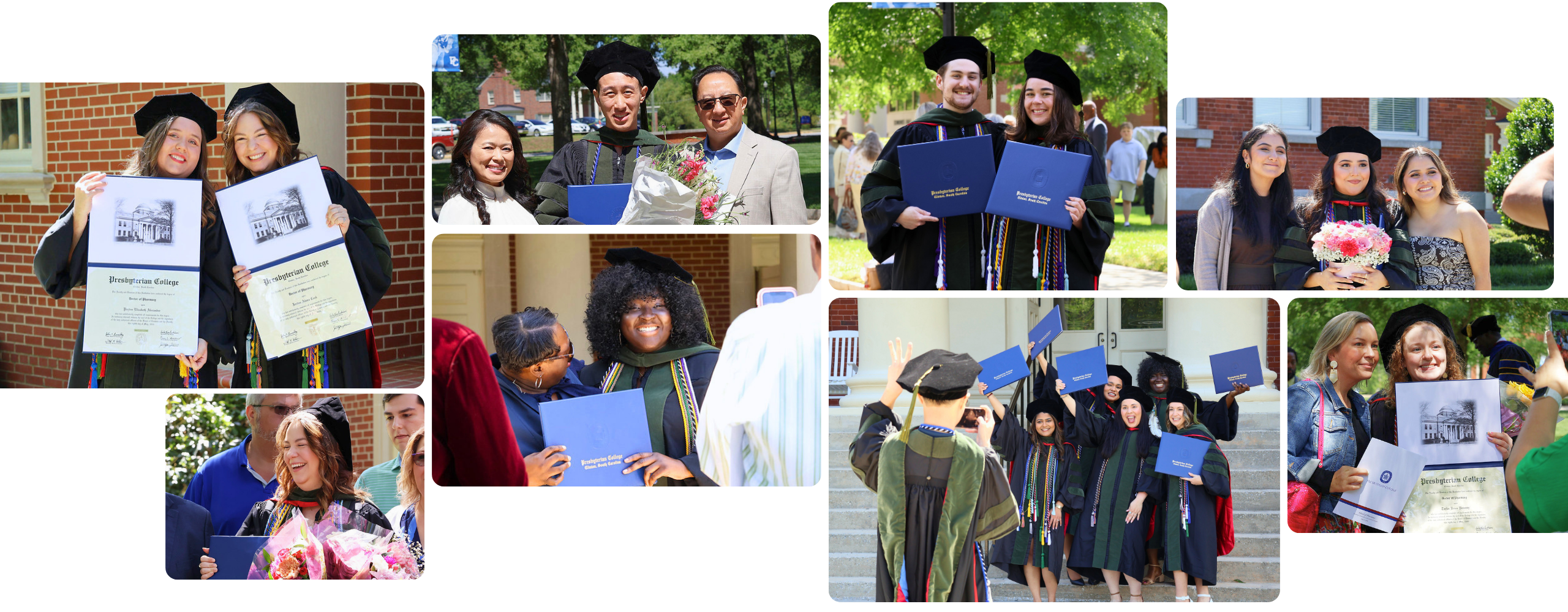 Presbyterian College School of Pharmacy 2026 Hooding and Commencement collage