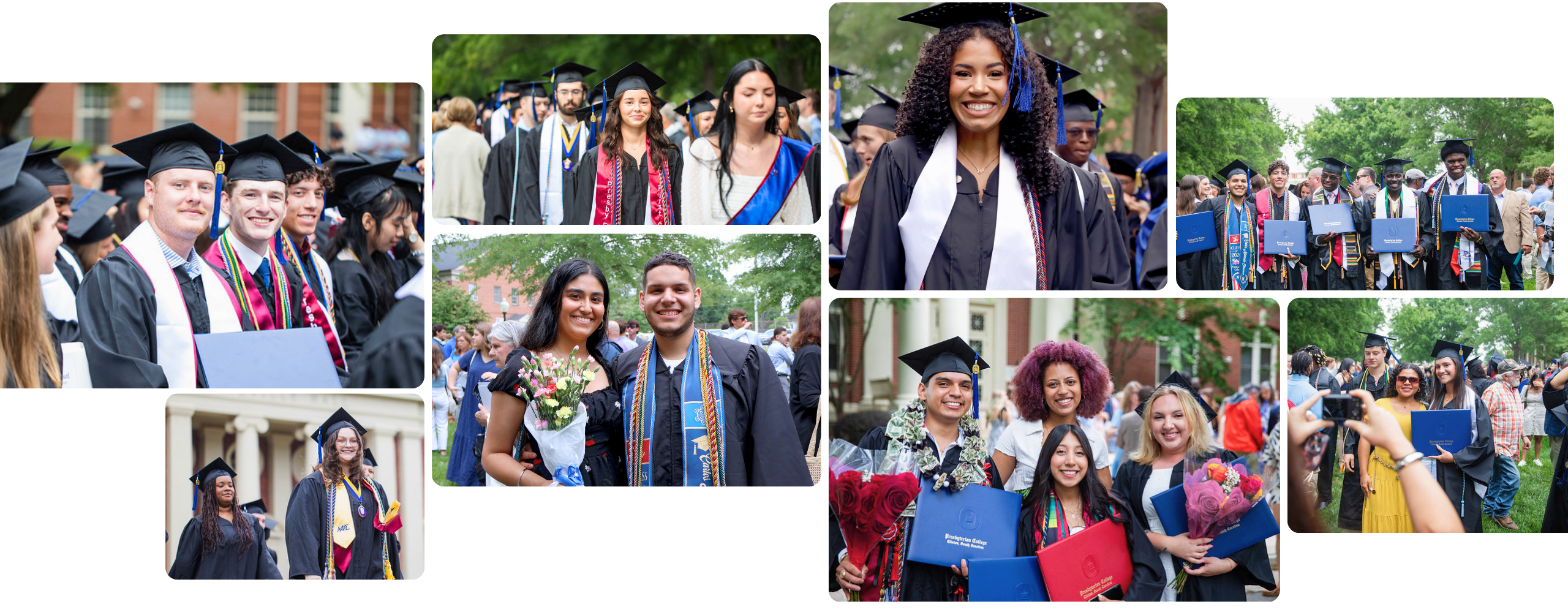 Photo collage of 2026 graduates at Presbyterian College Commencement