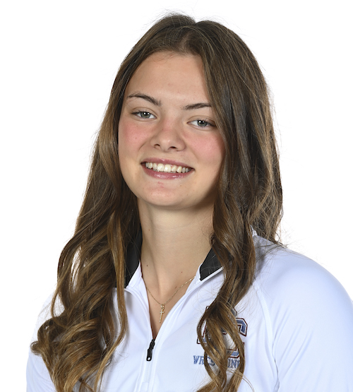 PC women's wrestler Zoe Griffith.