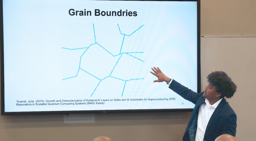 Rising senior Jaden Holder '27 presented his honors research in physics at Presbyterian College's 2026 Honors Day Symposium.
