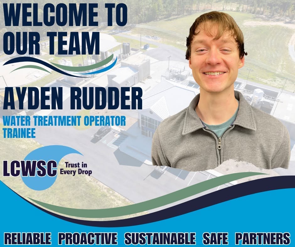 PC graduate Ayden Rudder '26 is welcomed as an employee of the Laurens County Water and Sewer Commission after a successful internship there.