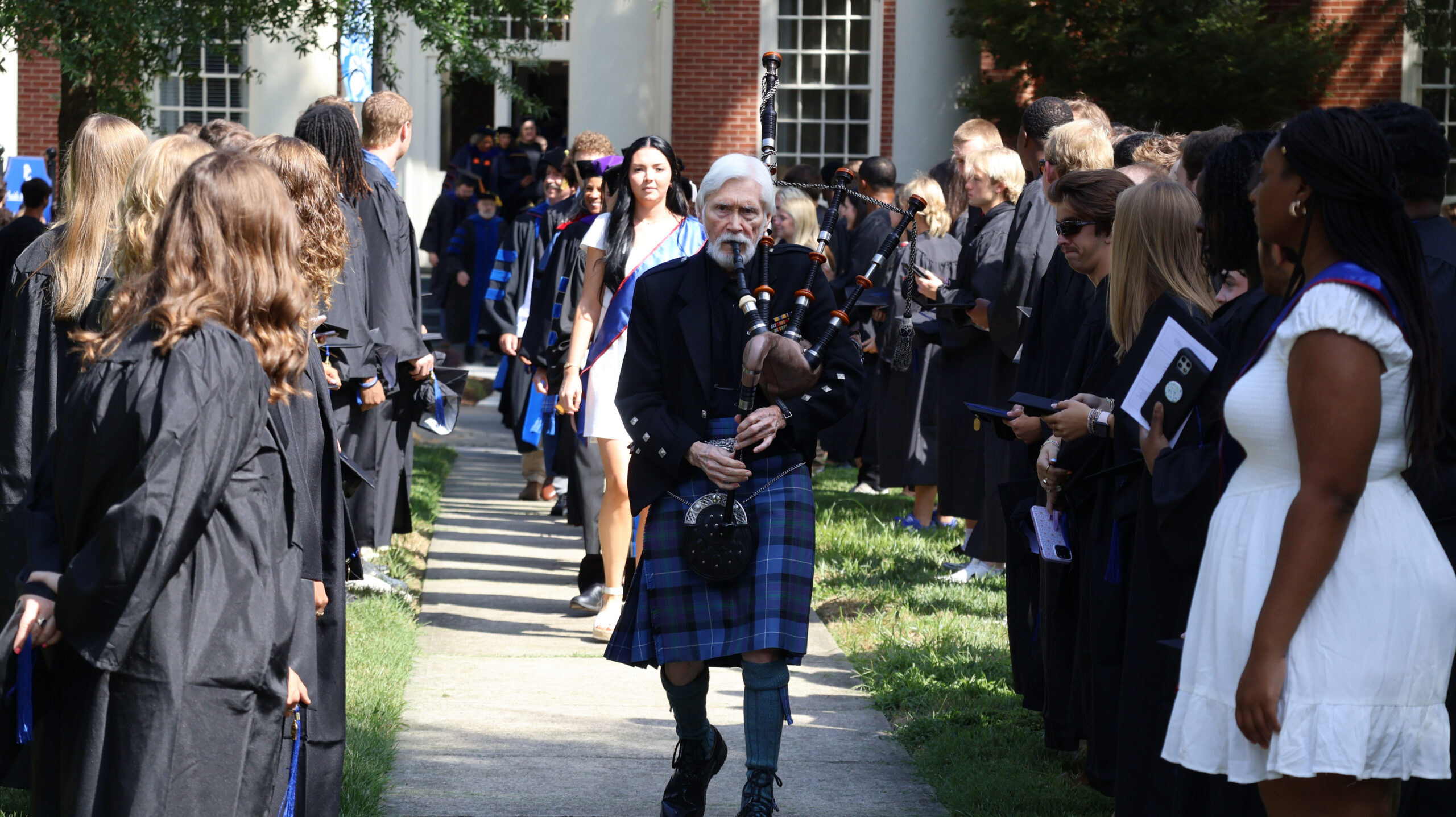 Processional into Belk Auditorium at PC's 146th Opening Convocation.