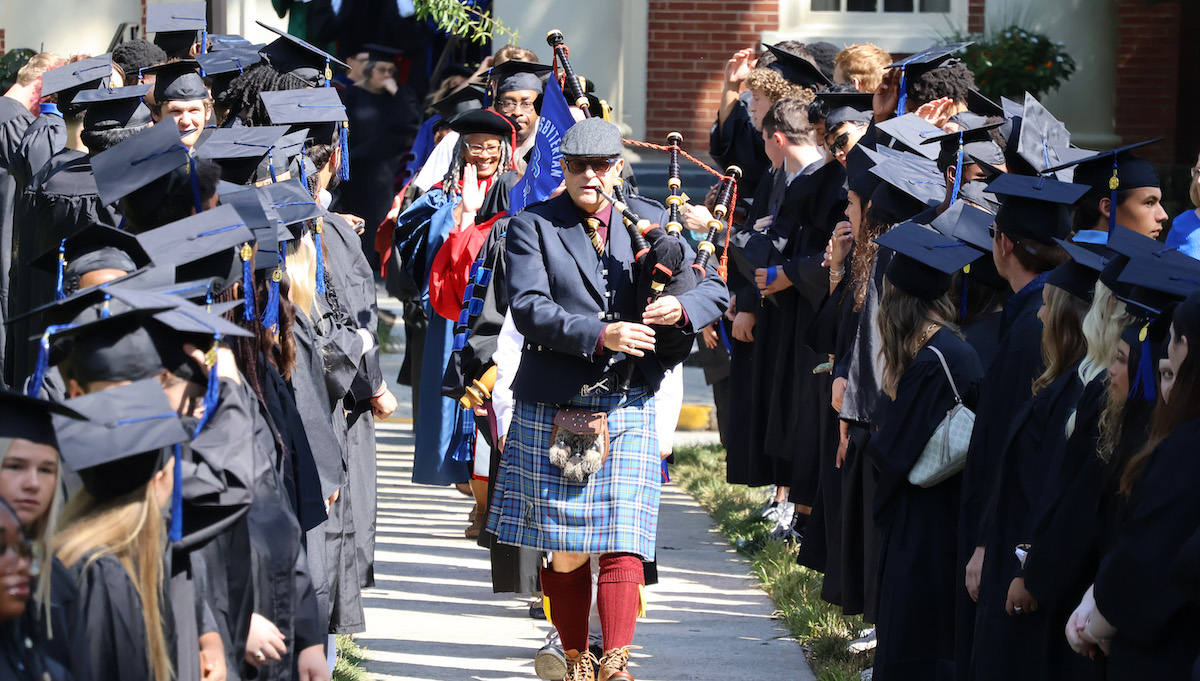 The academic processional into the formal opening of Presbyterian College's 147th academic year.