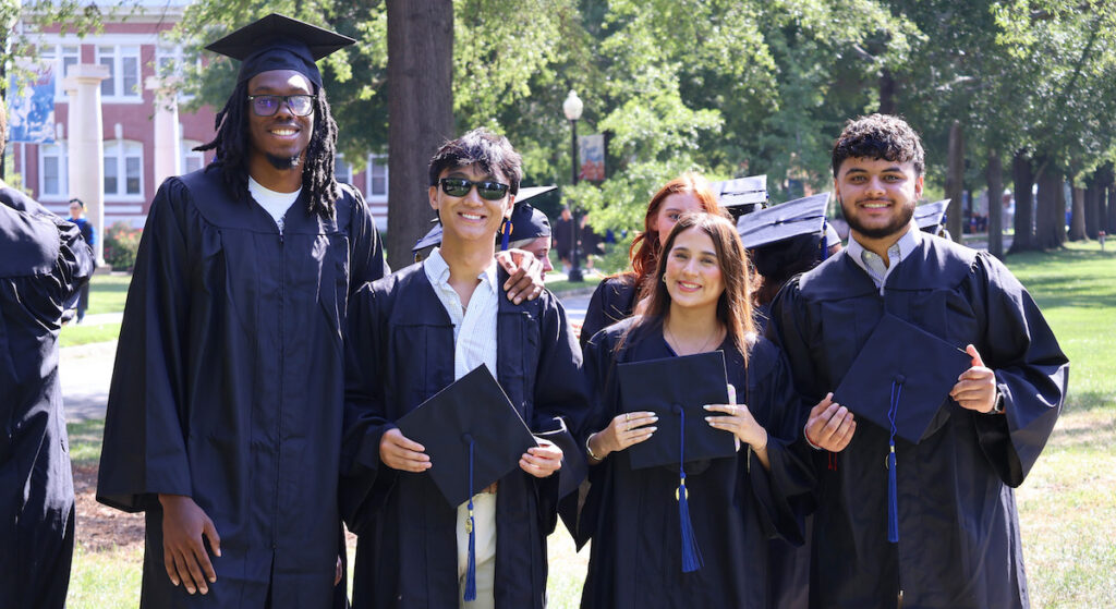 PC's Class of 2027 wore its academic regalia for the first time at the 147th opening of the college.