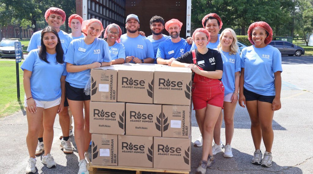 The 2026-27 Student Volunteer Services leaders at Presbyterian College.