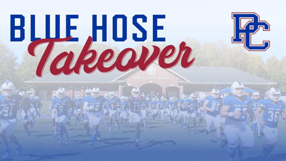 Graphic for Blue Hose takeover event