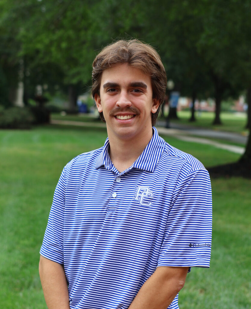 Headshot of Gavin Johnson at Presbyterian College in Clinton, South Carolina.