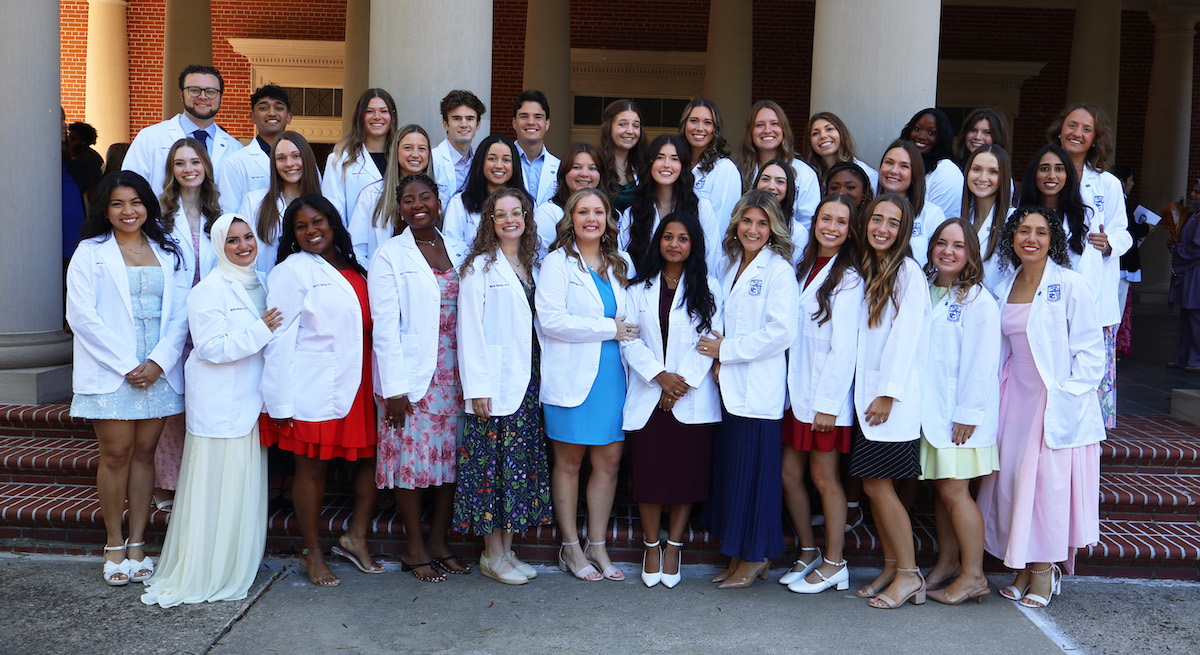 The PC Physician Assistant Program Class of 2027 after their White Coat Ceremony.