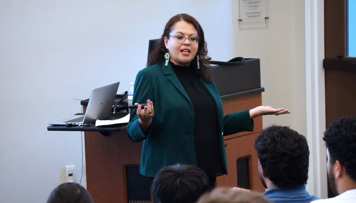 Dr. Araceli Hernández-Laroche, founding director of the South Carolina Centro Latino and professor of modern languages at the University of South Carolina Upstate was the convocation speaker for PC's celebration of Hispanic Heritage Month.